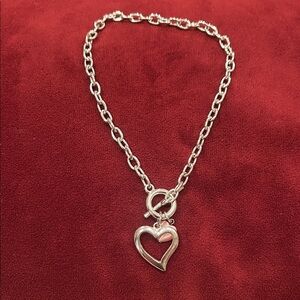 Silver Heart Pendant Necklace